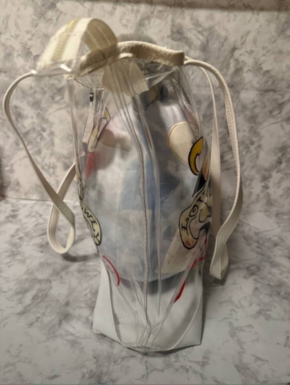 Ed Hardy- " Love Kills Slowly " Graphic Clear Tote Bag ❤️🤍 - Picture 6 of 9
